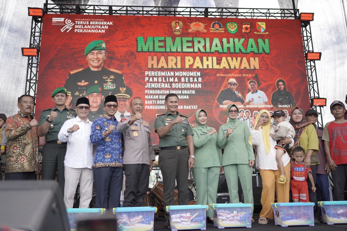 Patung Panglima Besar Jenderal Soedirman Hadir di Soreang